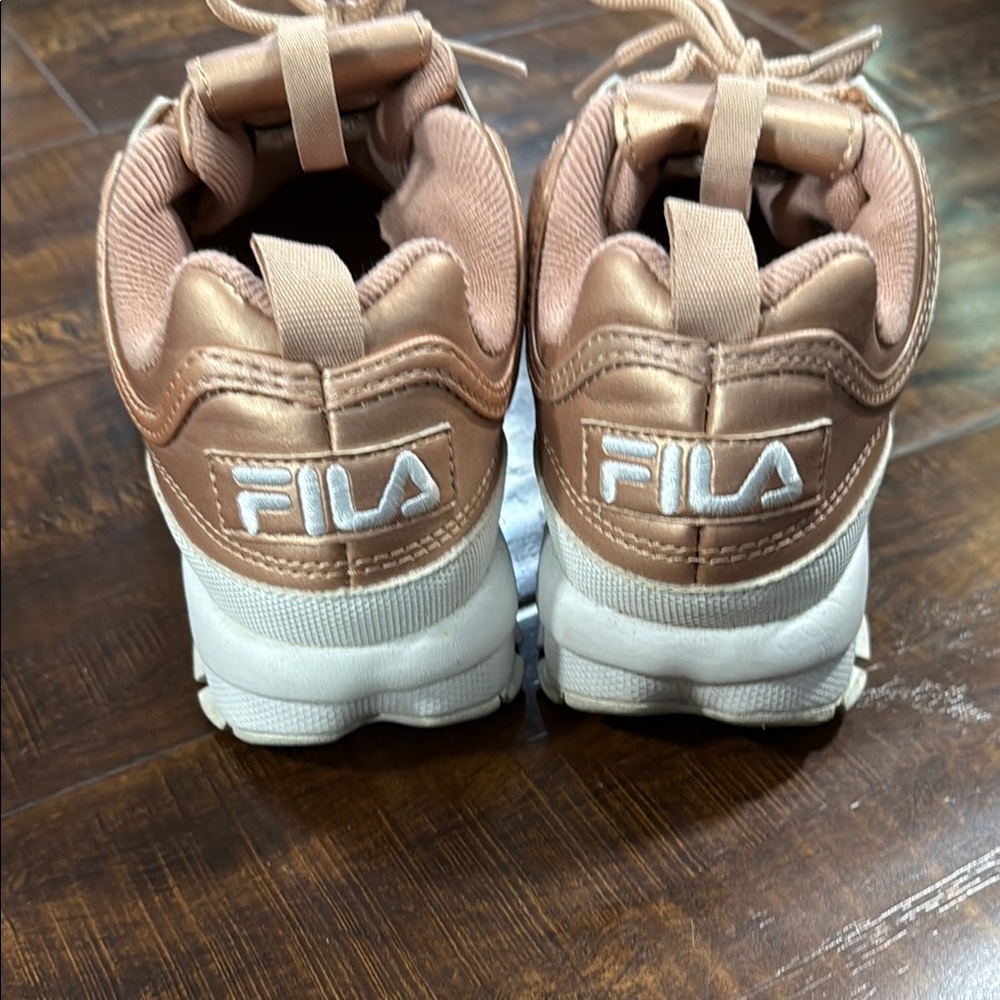 Fila Disruptor Shiny Copper Sneakers - Women’s Size 6.5 - Picture 4 of 5